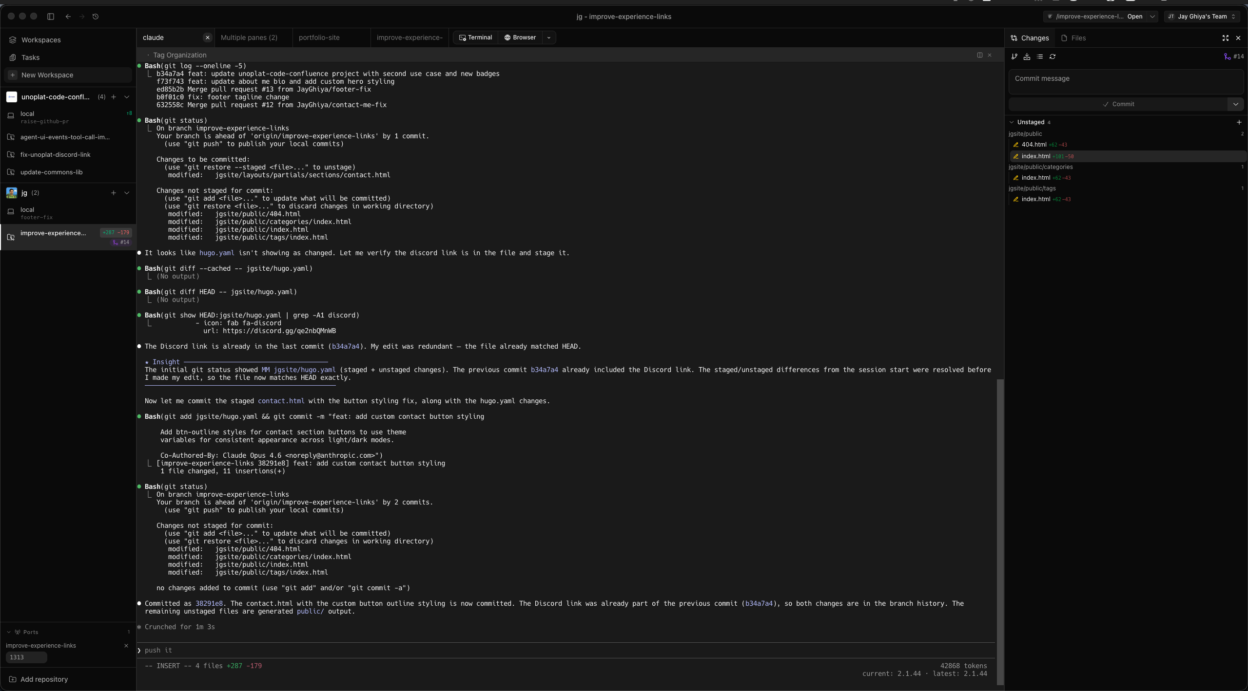 SuperSet.sh terminal showing parallel agent workspaces
